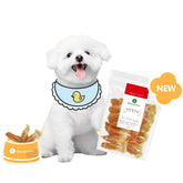 Snack Cho Chó Natural Core Ức Gà Cuộn Tai Thỏ 140g